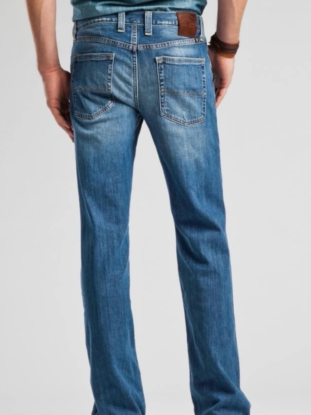 Lucky Men's 361 Medium Wash Classic Straight Fit Blue Jeans 32x32 - Picture 2 of 6